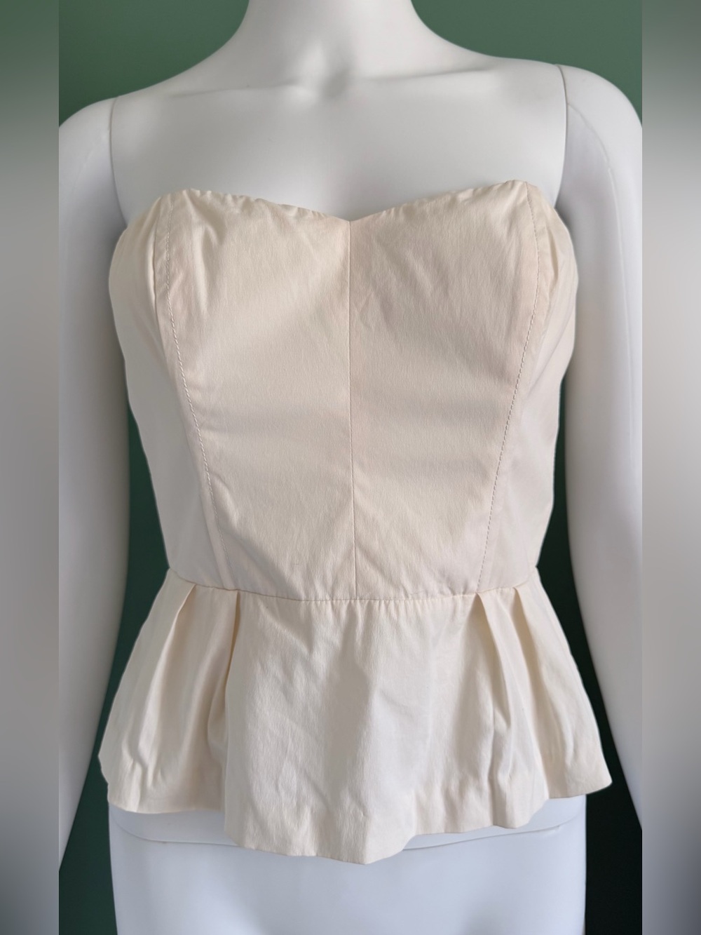 Prada Vintage Cream Bustier Top